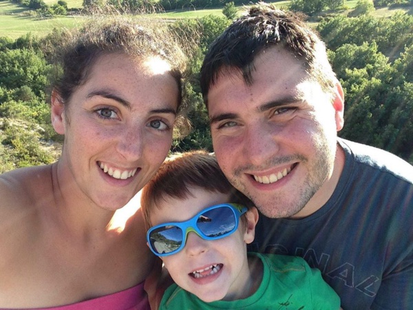 Lucie, son conjoint et leur fils (DR) Lucie, son conjoint et leur fils (DR)