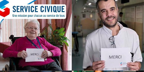 Service civique : une campagne pour dire merci aux volontaires