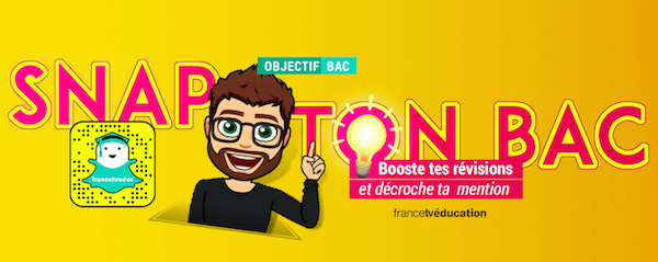 Snap ton bac : une série pour réviser son bac sur Snapchat