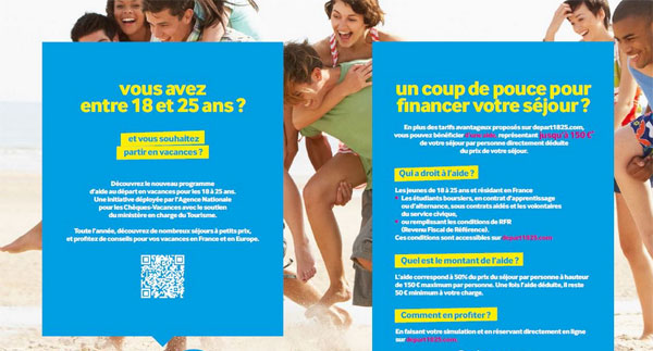 Départ 18:25 : une aide financière pour les vacances des jeunes