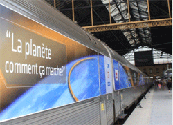 Le Train de la planète parcourt la France