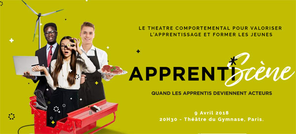 Apprentiscène : des apprentis sur la scène d'un théâtre parisien