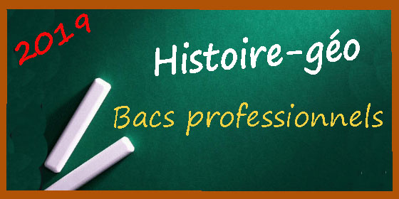 Les sujets et corrigés d'histoire-géo des bacs professionnels