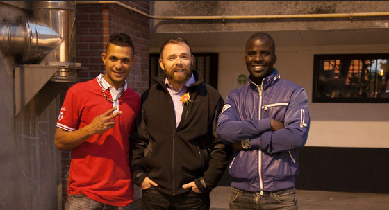 Cyril Tisserand (au centre) en visite dans une antenne du Rocher. © Le Rocher Oasis des cités Cyril Tisserand (au centre) en visite dans une antenne du Rocher. © Le Rocher Oasis des cités