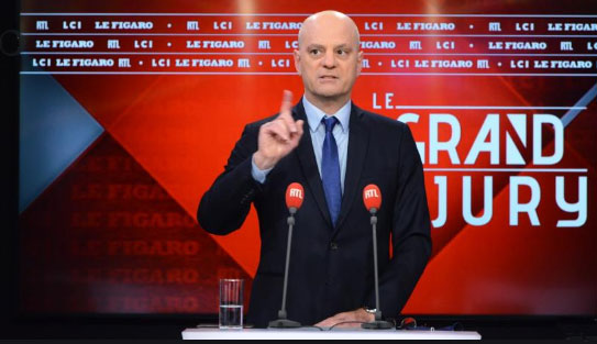 Jean-Michel Blanquer avait d'abord annoncé le maintien des épreuves de spécialité, au Grand Jury RTL/ LCI/ Le Figaro du 10 janvier © capture écran RTL