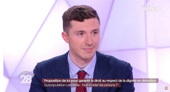 Capture d'écran de l'émission 28 minutes sur Arte, le 10 mars 2021.