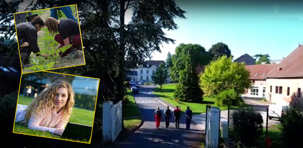 Image de fond : le lycée du Paraclet, près d'Amiens (capture de vidéo).