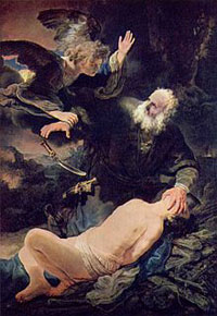 Le Sacrifice d'Isaac. Rembrandt (1634) Le Sacrifice d'Isaac. Rembrandt (1634)