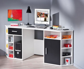 Bonne idée, le bureau d'angle. Vu sur unmaxdidees.com