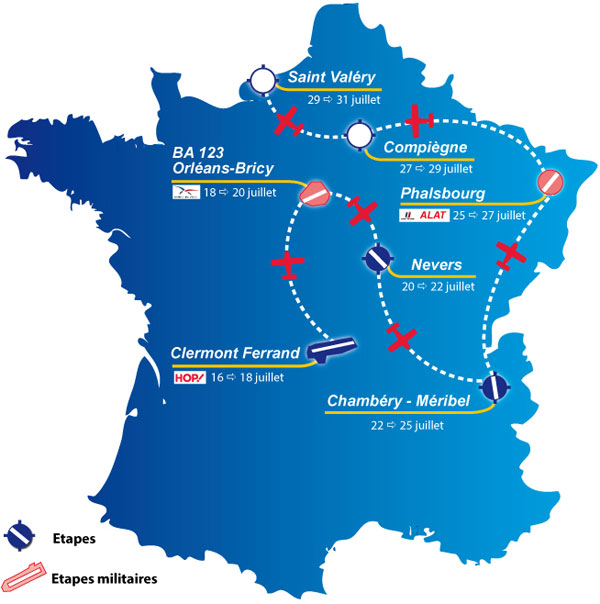 Sports aériens : 45 jeunes pilotes s'envolent pour un tour de France 