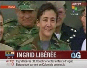 Ingrid Betancourt libérée par l'armée colombienne